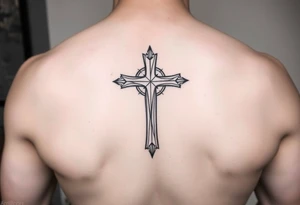 a simple cross tattoo idea