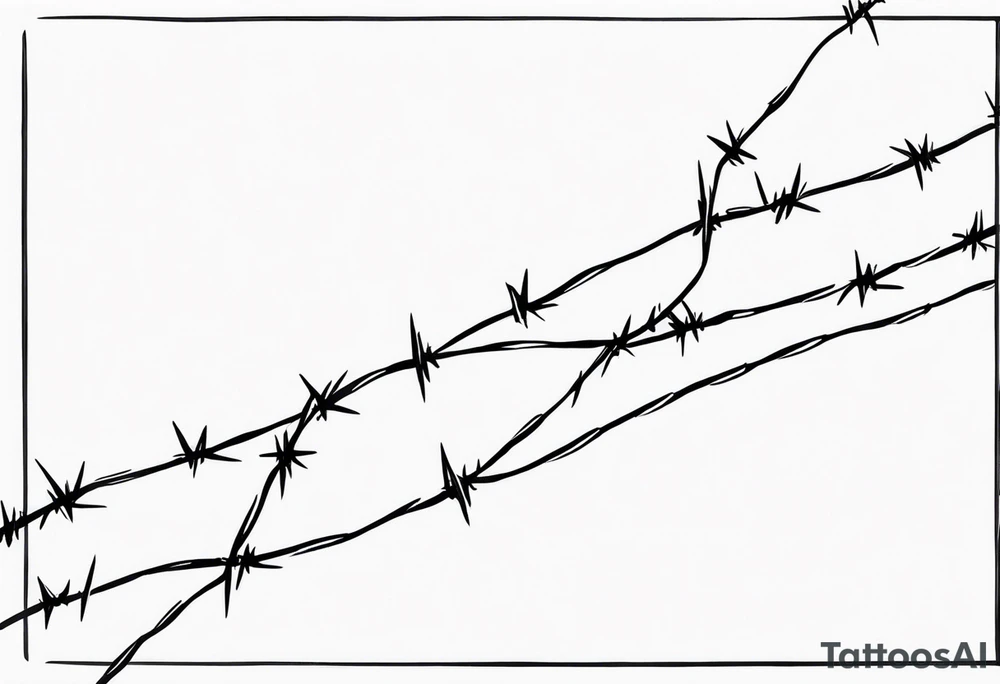 barbed wire starting from the shoulder to the arm tattoo idea