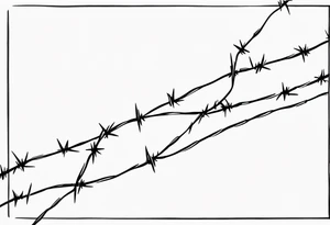 barbed wire starting from the shoulder to the arm tattoo idea