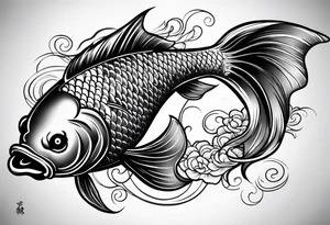 Yen yang Koi tattoo idea