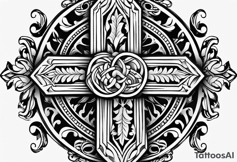 cross for the wrist tattoo idea