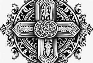 cross for the wrist tattoo idea