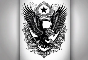 independence, freedom, courage, american, loyal tattoo idea