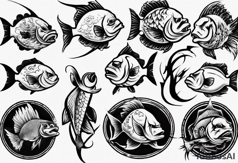 halb Mann halb Fisch tattoo idea