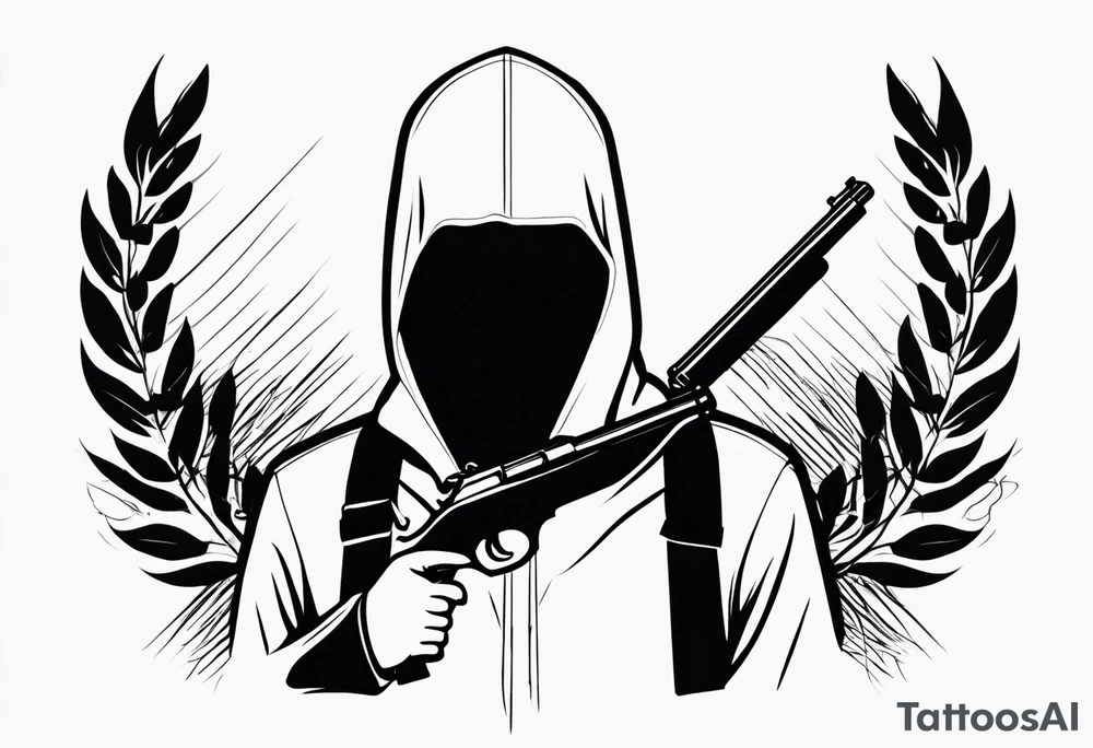 Anonymous with shotgun tattoo idea
