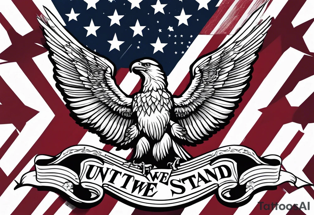 America 1776 united we stand tattoo idea
