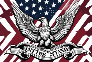 America 1776 united we stand tattoo idea