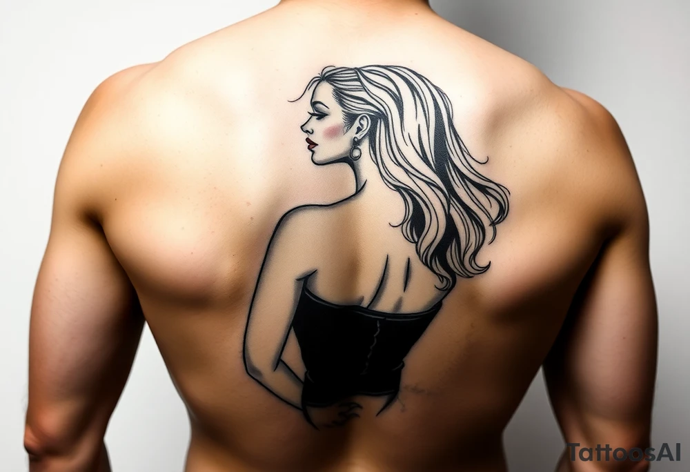 Girl with big ass tattoo idea