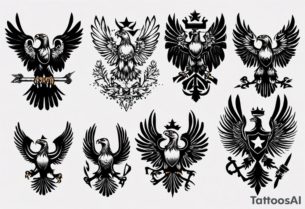russian eagle tattoo idea