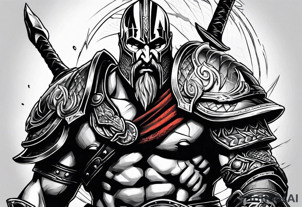 Ares God of War tattoo idea