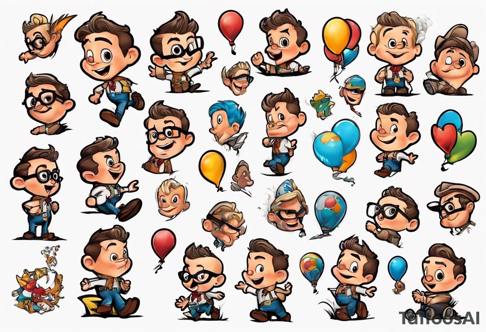 up! movie boy tattoo idea