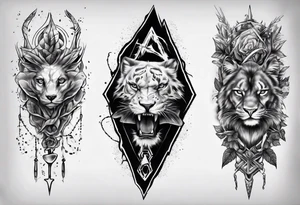 armsleeve realistic tattoo idea