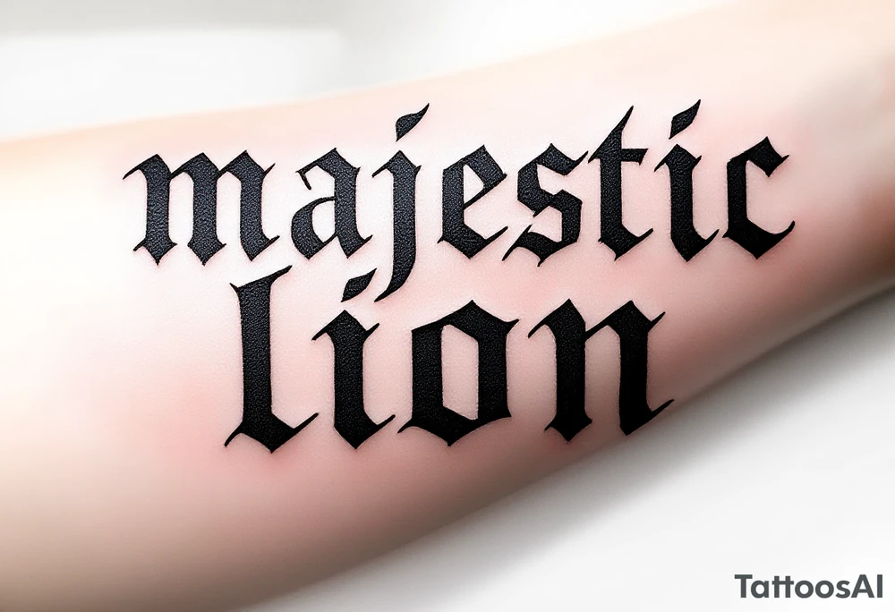 majestic lion tattoo idea