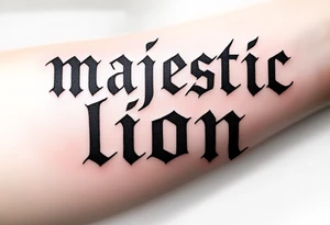 majestic lion tattoo idea