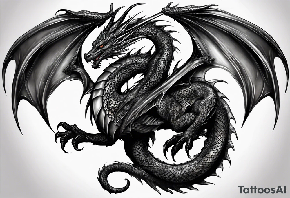 Dragon tattoo idea