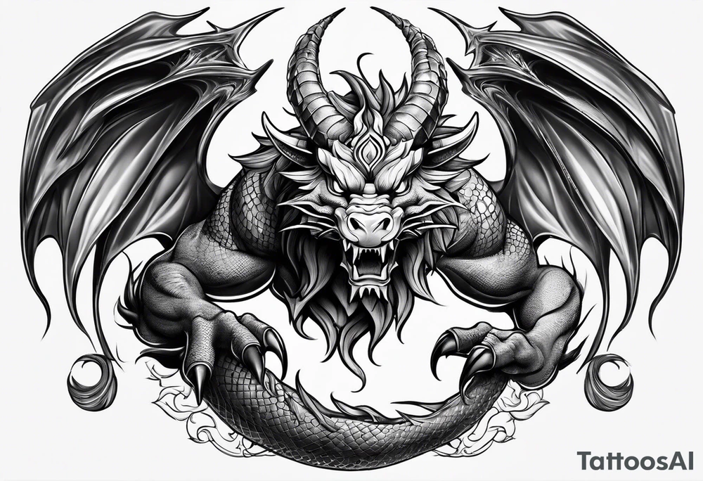 Taurus dragon tattoo idea