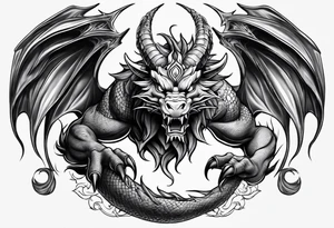 Taurus dragon tattoo idea