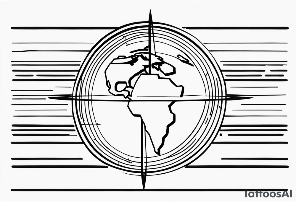 Equator line coordinates tattoo idea