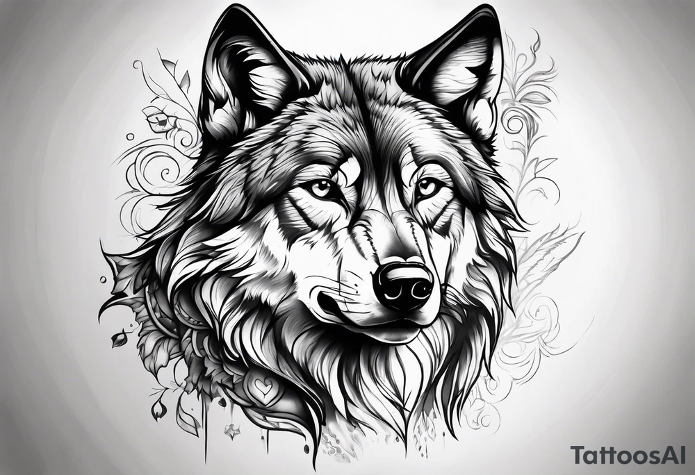 Wolf tattoo idea