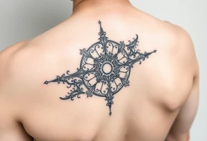 Sak Yant tattoo, spiritual, Unalome style, about regrets, addictions, self-focus, limited time, live fully. in the arm tattoo idea