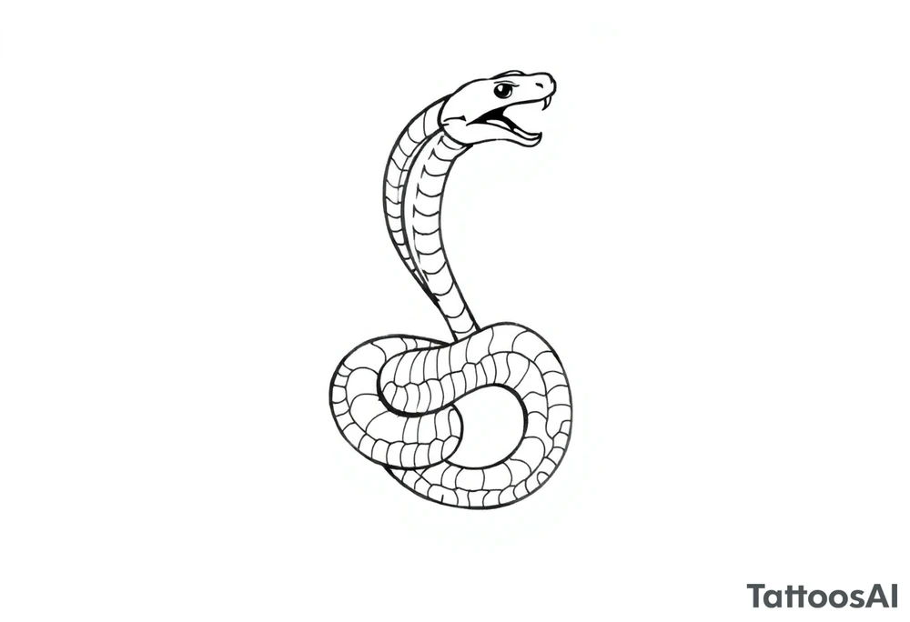 Create a simple minimalist snake tattoo that’s feminine and fine line tattoo idea