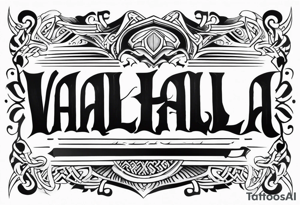 Valhalla prayer tattoo idea