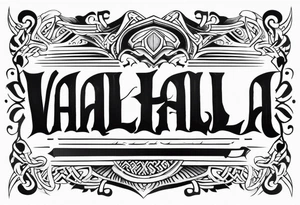 Valhalla prayer tattoo idea