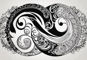 I want to cover up a ying yang tattoo with brazillian style lettering tattoo idea