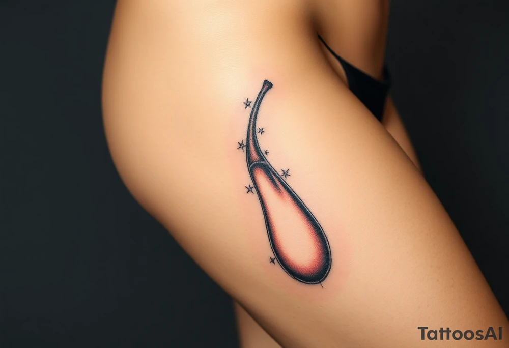 sexy muscular man nude with huge erect penis tattoo idea