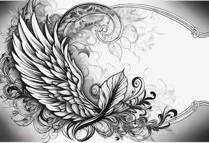 DNA helix 
leaf
cloud
angel wing tattoo idea