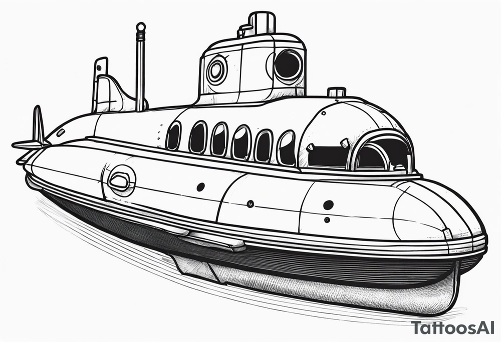 boomer submarine surfacing tattoo idea