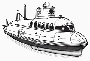 boomer submarine surfacing tattoo idea