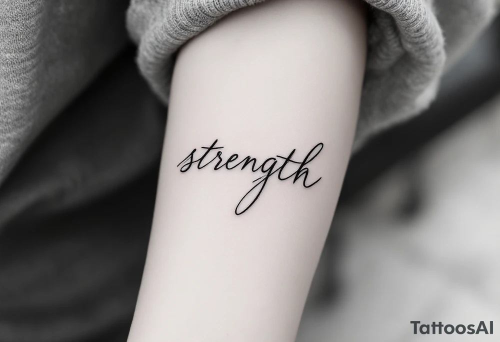 STRENGTH tattoo idea