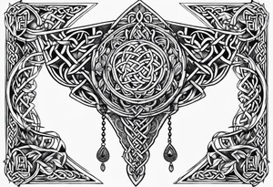celtic sternum tattoo tattoo idea