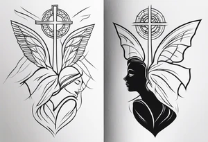 Emotions feeling/pain vs healing with resurrection from the pain and stronger you in the end. Can’t have one without the other feeling tattoo idea