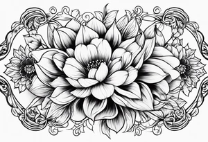 floral tattoo idea