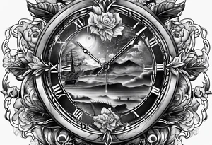 memorial time tattoo idea