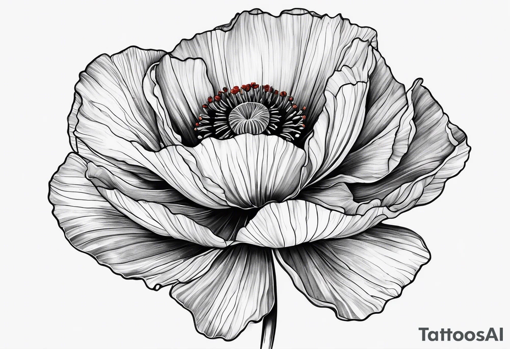 Poppy tattoo idea
