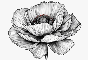 Poppy tattoo idea