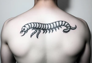 long centipede tattoo idea