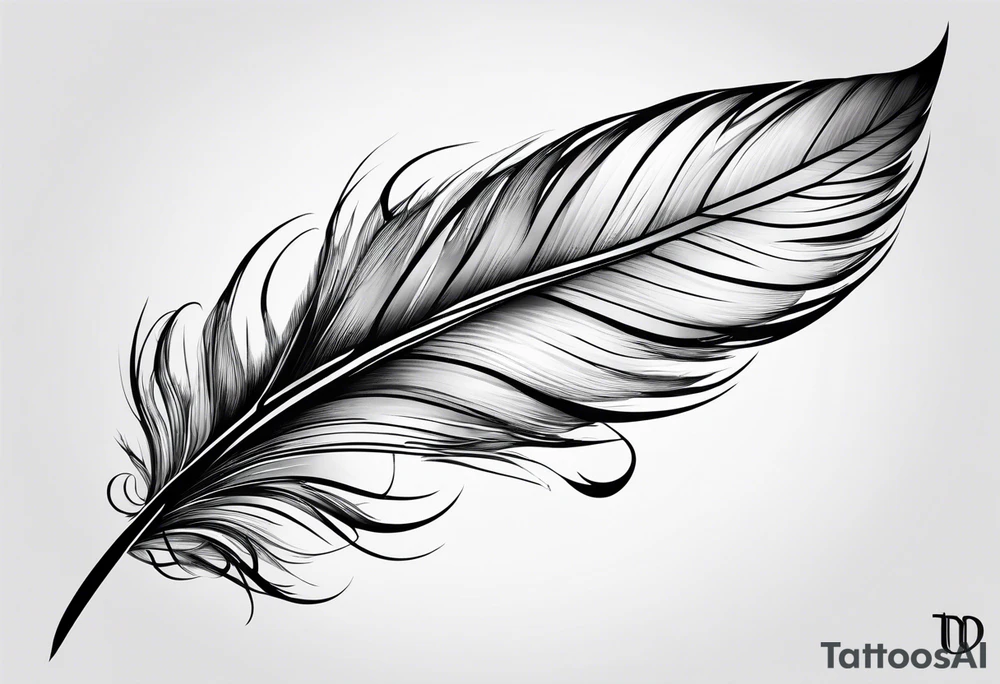 Feather tattoo idea