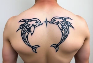 dolphin friendship tattoo idea