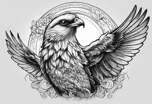 Fliegende weisse Taube tattoo idea