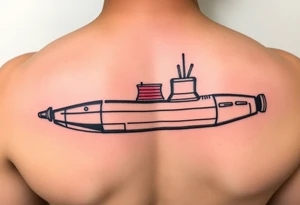 Ohio class submarine in a bottle tattoo idea