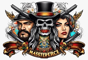 Cuervo en combate de frente a la carga tattoo idea