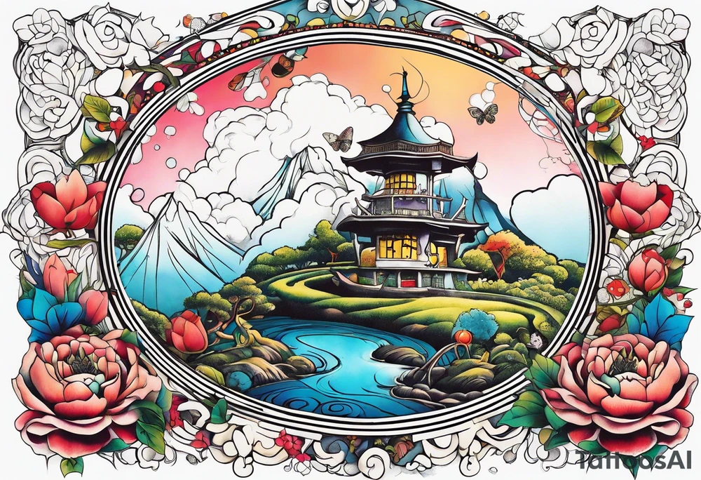 Alice in wonderland tattoo idea