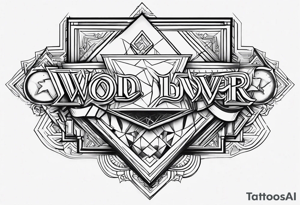 Word lover tattoo idea