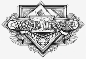 Word lover tattoo idea