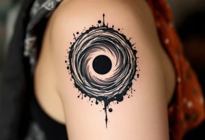 Black hole tattoo idea
