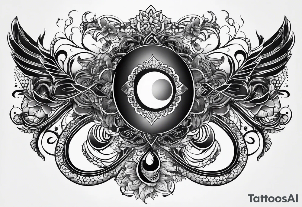 Horizontal, Infinity symbol tattoo idea
